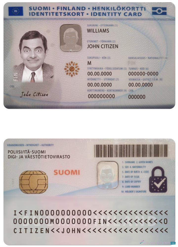 Download Finland ID Photoshop template